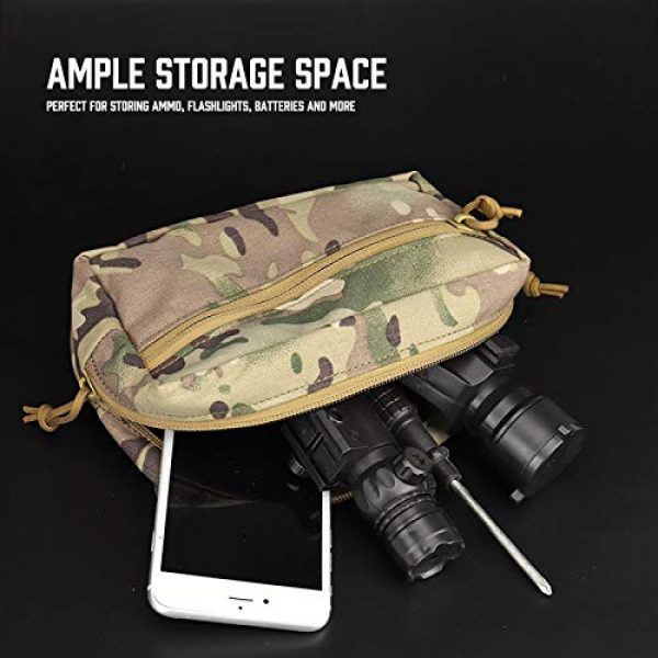LIVANS Tactical Pouch 3 LIVANS Tactical Drop Dump Pouch with Hook and Loop, Mag Recovery Bag Tactical Vest Carrier Tool Bag for Airsoft JPC CPC AVS Tactical Vest