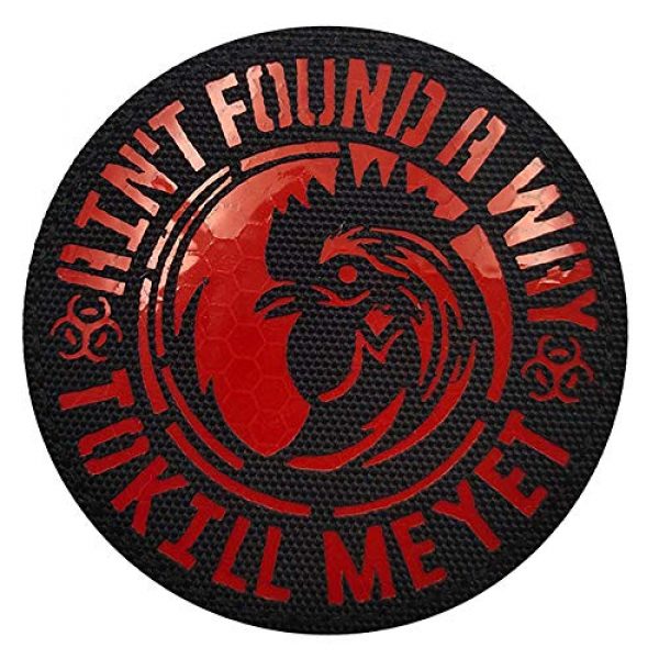 APBVIHL Airsoft Morale Patch 6 2 Pack Infrared Reflective IR Aint Found a Way to Kill Me Yet Patch, Morale Tactical Embroidered Applique Fancy Badge with Hook and Loop Fastener Backing
