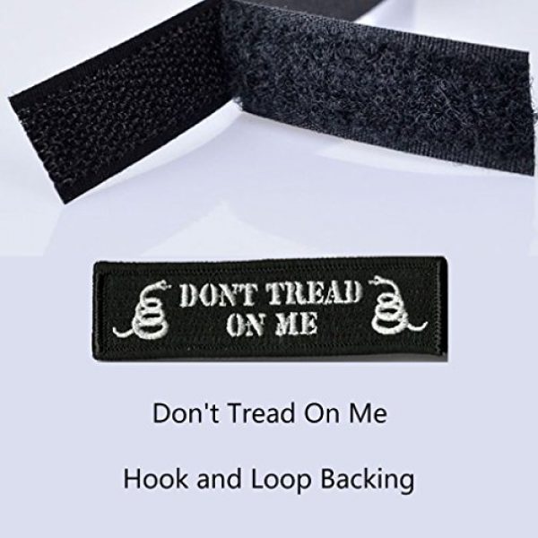 GreatPlus Airsoft Morale Patch 3 Don't Tread On Me Patch Embroidered Military Tactical Morale Patches