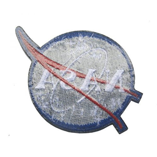Monte Everest Airsoft Morale Patch 2 Classic Tactical NASA Patches Lot with American Flag Iron On Patches for Team Morale (3 Pcs)
