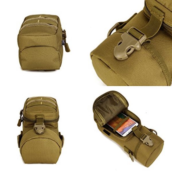 ArcEnCiel Tactical Pouch 7 ArcEnCiel Molle Water Bottle Pouch Tactical Military Kettle Set Holder Hydration Bag Carrier Pocket for Camping Climbing Cycling Hiking Travelling