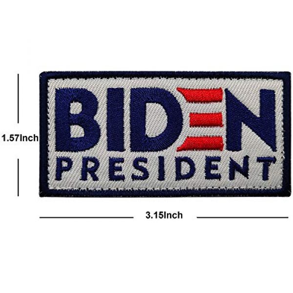 ODSP Airsoft Morale Patch 2 Joe Biden 2020 for President Embroidered Patch, Emblem Tactical Military Morale Funny Badges Decoration DIY Appliques with Fastener Hook and Loop Backing