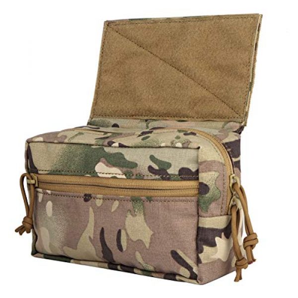 LIVANS Tactical Pouch 1 LIVANS Tactical Drop Dump Pouch with Hook and Loop, Mag Recovery Bag Tactical Vest Carrier Tool Bag for Airsoft JPC CPC AVS Tactical Vest