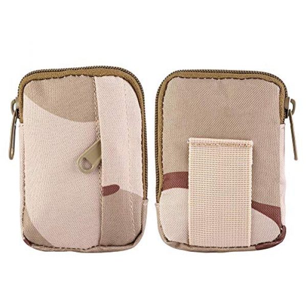 Alomejor Tactical Pouch 1 Alomejor Tactical Purse Wallet Nylon Waterproof Waist Bag Military Campaign Matching for Camping
