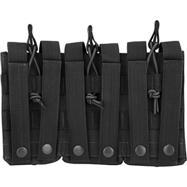 BARSKA Tactical Pouch 2 BARSKA Loaded Gear Tactical Triple Stacker Open Top Magazine M4 M16 AR15 Molle Mag Pouch