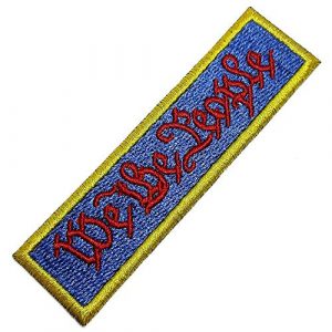 BR44 Airsoft Morale Patch 1 M0142T 01 We The People Tactical Morale Patch USA Emblem Tag Embroidered Patch Iron or Sew