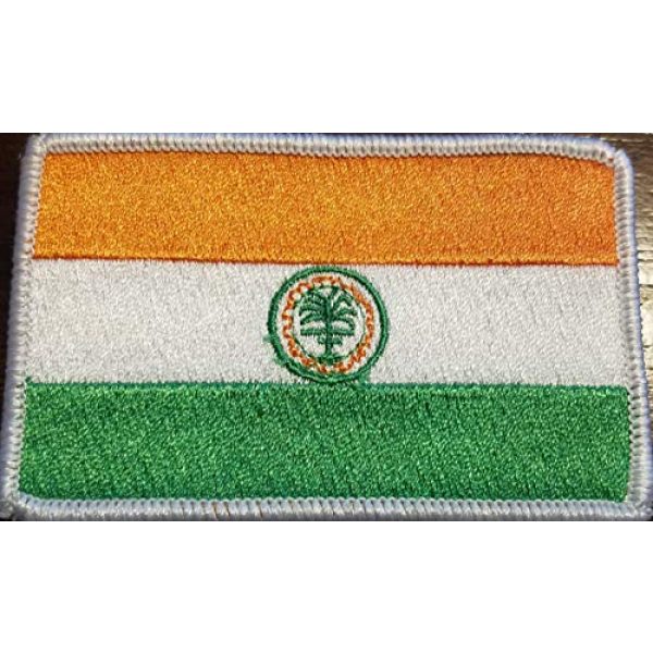Fast Service Designs Airsoft Morale Patch 1 City of Miami Florida Flag Iron-On Embroidered Applique Patch Tactical Morale Travel Magic City Emblem White Border