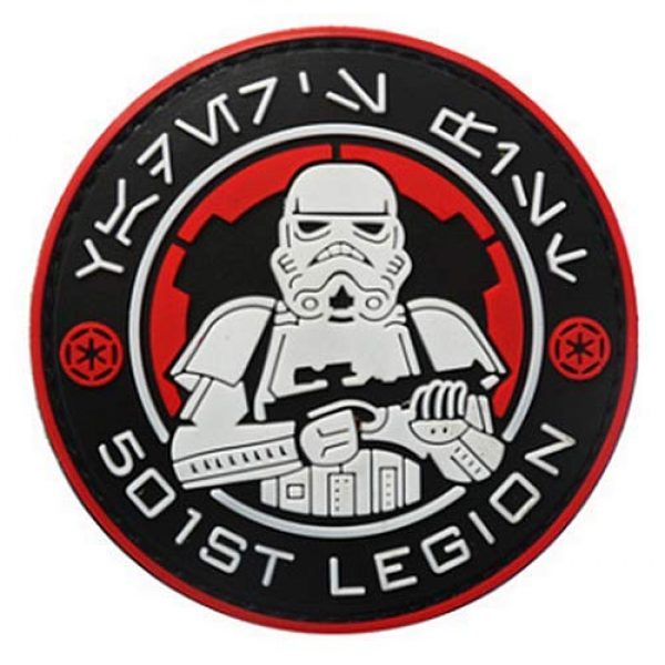 PVC PATCH Airsoft Morale Patch 1 Star Wars 501st Legion Imperial Military Hook Tactics Morale PVC Patch (color1)