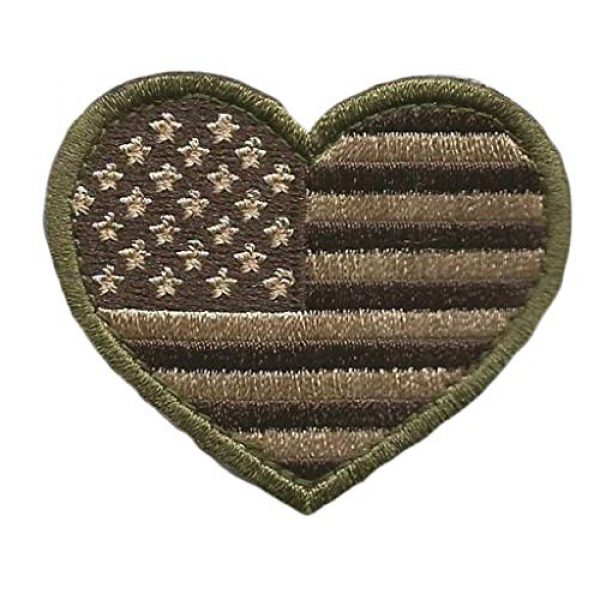 Gadsden and Culpeper Airsoft Morale Patch 2 Tactical Heart USA Patch