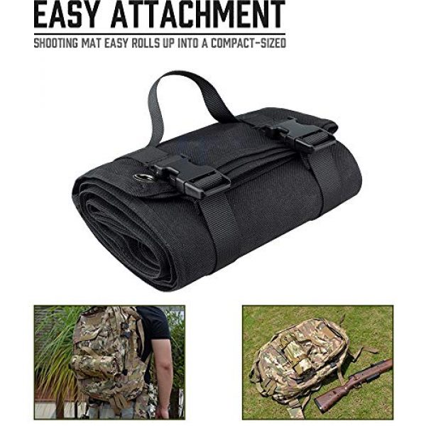 LIVANS Tactical Pouch 3 LIVANS Shooting Mat for Range, Shooting Gear Tactical Training Shooting Pad Rool-Up Shooters Mat Non-Slip Durable Shooting Rest, Hunting Accessories Shooting Bag Include