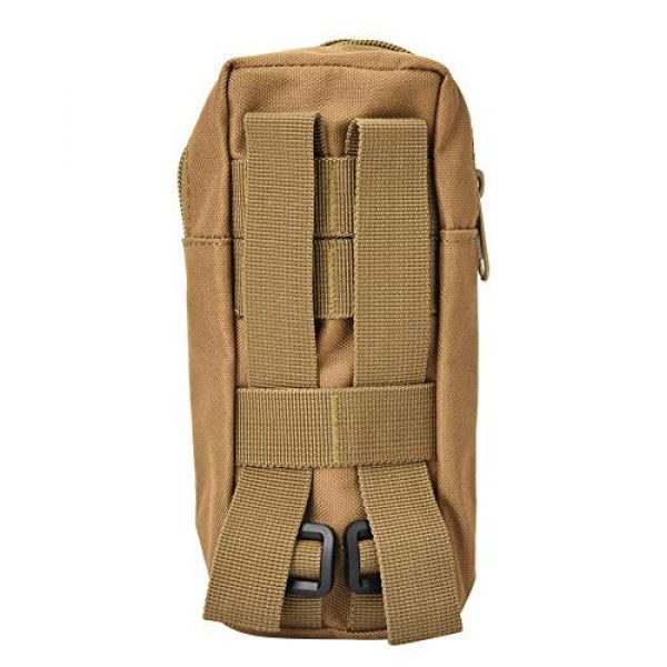 Pasamer Tactical Pouch 2 Pasamer Tacticals-Pouches,Nylon Waterproof Outdoor Camping Accessory Bags Hanging Waist Bag for Hiking Running Cycling Climbing Travel (Khaki)