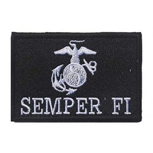 Tactical Embroidery Patch Airsoft Morale Patch 1 Semper Fi Tactical Embroidery Patch Hook & Loop Morale Patch Military Patch for Clothing Accessory Backpack Armband (color3)