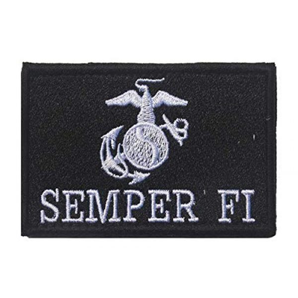 Tactical Embroidery Patch Airsoft Morale Patch 1 Semper Fi Tactical Embroidery Patch Hook & Loop Morale Patch Military Patch for Clothing Accessory Backpack Armband (color3)