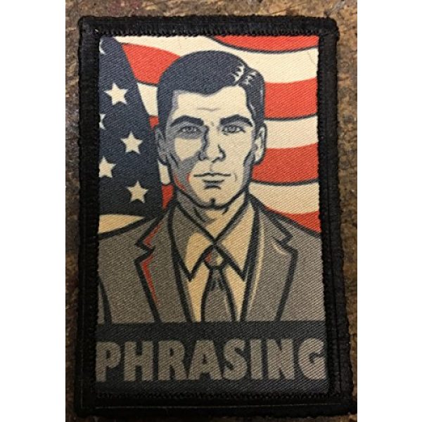 RedheadedTshirts Airsoft Morale Patch 2 Archer"Phrasing" Morale Patch. Perfect for Your Tactical Military Army Gear, Backpack, Operator Baseball Cap, Plate Carrier or Vest. 2x3" Hook and Loop Patch. Made in The USA