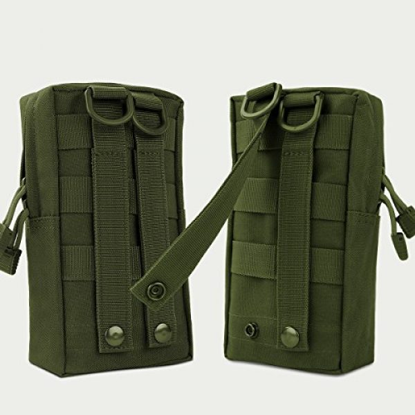 IronSeals Tactical Pouch 2 IronSeals 2 Pack Molle Pouches, Tactical Compact Water-Resistant EDC Pouch Utility Gadget Gear Pouch