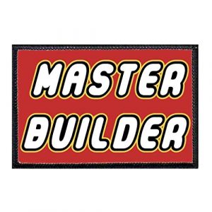 P PULLPATCH Airsoft Morale Patch 1 Master Builder Morale Patch | Hook and Loop Attach for Hats, Jeans, Vest, Coat | 2x3 in | by Pull Patch