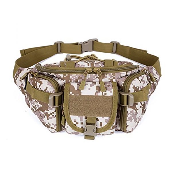 Messagee Tactical Pouch 1 Messagee Hiking Waist Pack Military Tactical Waist Bag Camping Pouch Wear-Resistant Multicolor