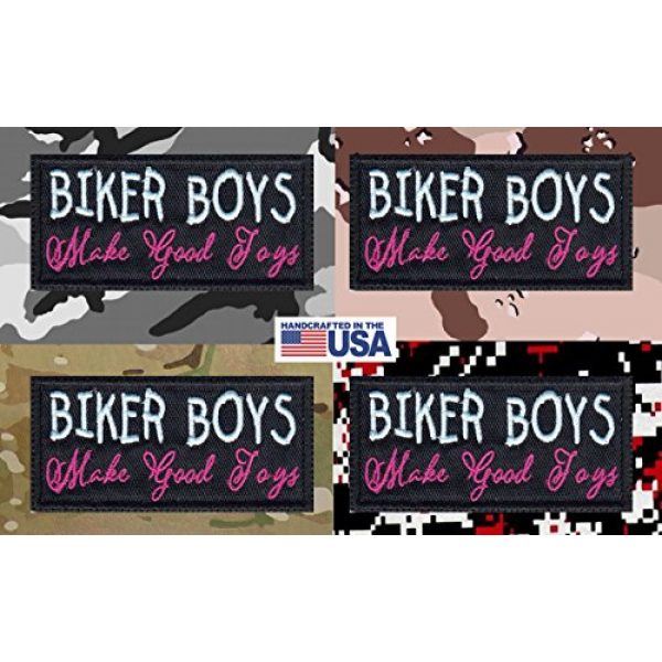 Tactical Patch Works Airsoft Morale Patch 4 Biker Boys Make Good Toys Biker Funny Motorcycle Patch