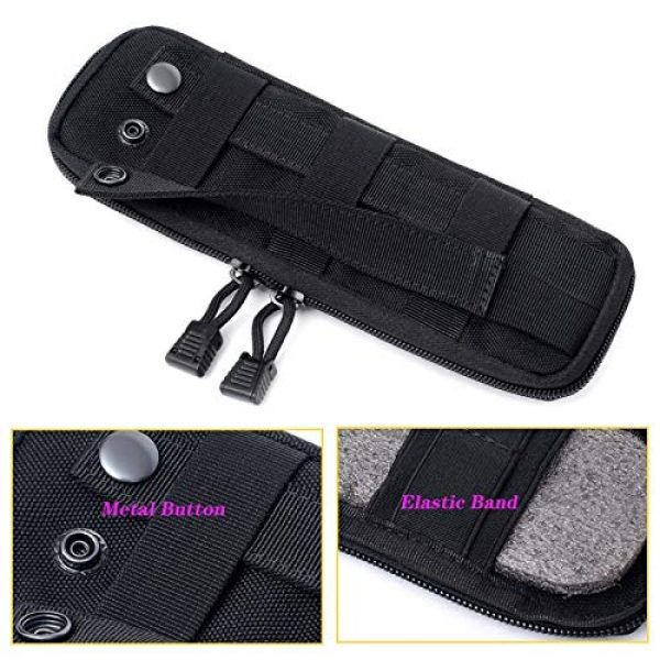 LGL Tactical Pouch 6 Tactical Sling Bag Tactical Pouches - Military Molle Pouch Tactical Knife Pouches Small Waist Bags EDC Tool Hunting Bags Flashlight Holder Case Airsoft Knives Holster Tool Pouch Bag Mini Utility Pouch