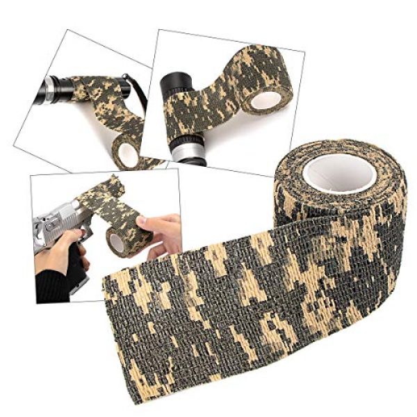 IronSeals Tactical Pouch 5 IronSeals 6 Rolls Camouflage Tape Stealth Camo Wrap Stretch Camping Hunting Bandage 2" x 86"
