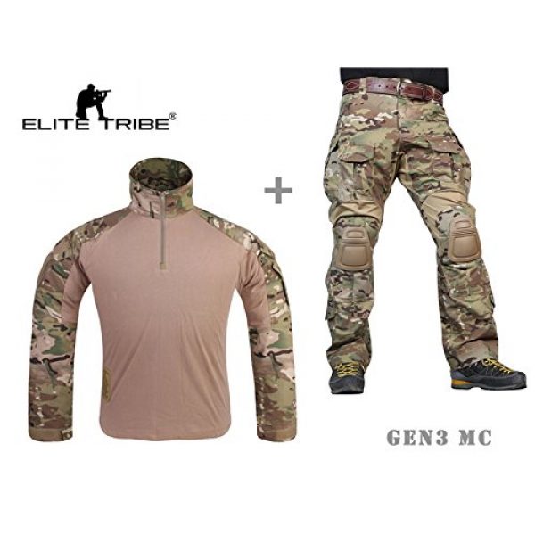 Elite Tribe Tactical Pant 3 Emerson Airsoft Military BDU Tactical Suit Combat Gen3 Uniform Shirt Pants