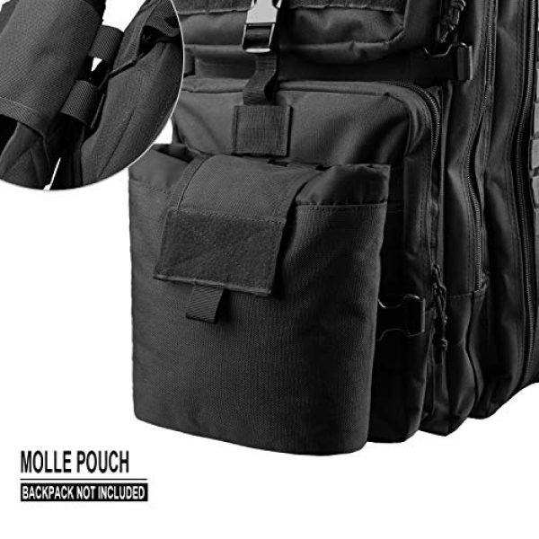 AMYIPO Tactical Pouch 4 AMYIPO Folding Tactical Molle Drawstring Magazine Dump Pouch, Military Adjustable Belt Utility Hip Holster Bag Outdoor Mag Pouch