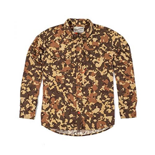 Duck Camp Tactical Shirt 1 Duck Camp Men's Button Down Long Sleeve Hunting Shirt Midweight | Late Season Wetland Camouflage