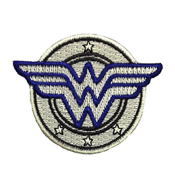 PakedDeals Airsoft Morale Patch 1 PakedDeals Wonder Woman Circle Thin Blue Line Morale Patch Police Law Enforcement Embroidery