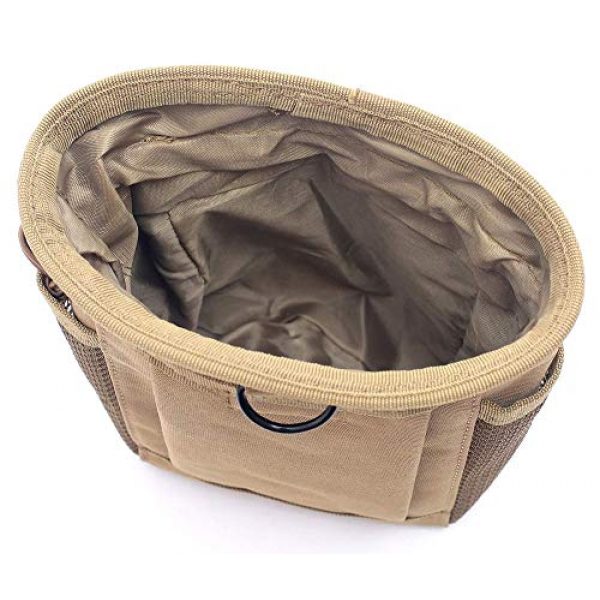 Hupan Tactical Pouch 4 Hupan Tactical Molle Drawstring Magazine Dump Pouch Ammo Pouch, Adjustable Military Utility Belt Fanny Hip Holster Bag