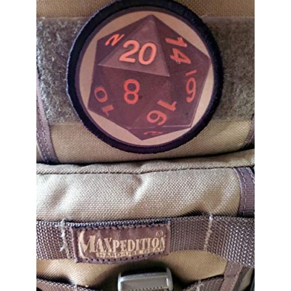 RedheadedTshirts Airsoft Morale Patch 2 Natural 20 Role Playing Dice 20 Sided Dice Patch Funny Military Tactical Hook and Loop Morale Patch. Made in The USA!