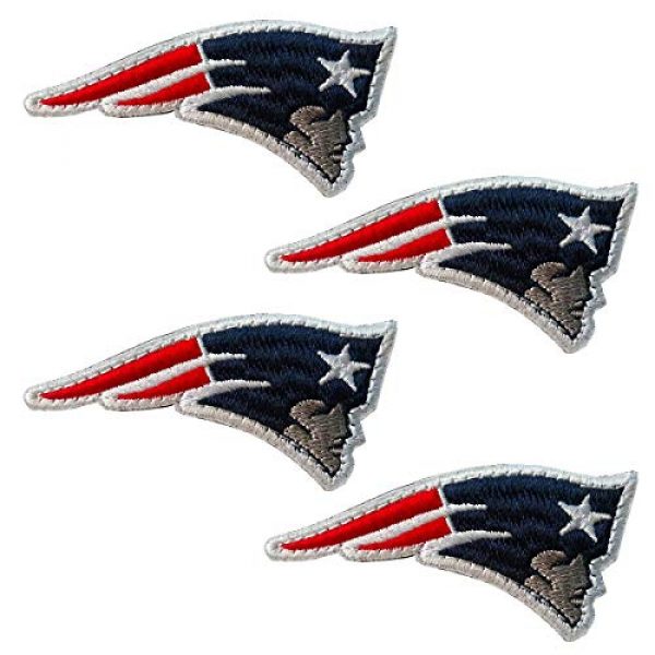 MMP Airsoft Morale Patch 1 4-Pack Patriots Patches Embroidered Military Morale Tactical Patch with Hook and Loop Fasteners Backing Emblem Badges