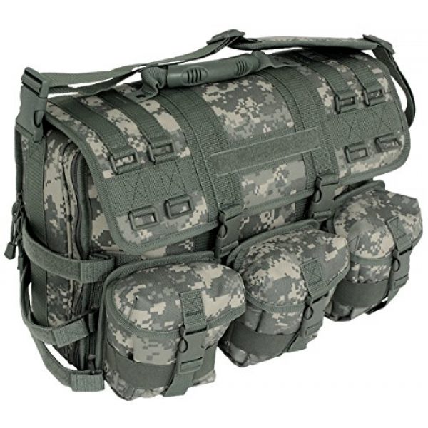 Mercury Tactical Gear Tactical Pouch 1 Mercury Tactical Gear Code Alpha Computer Messenger Bag with Molle Pouches, Camouflage, Army Digital Camoufalge, One Size