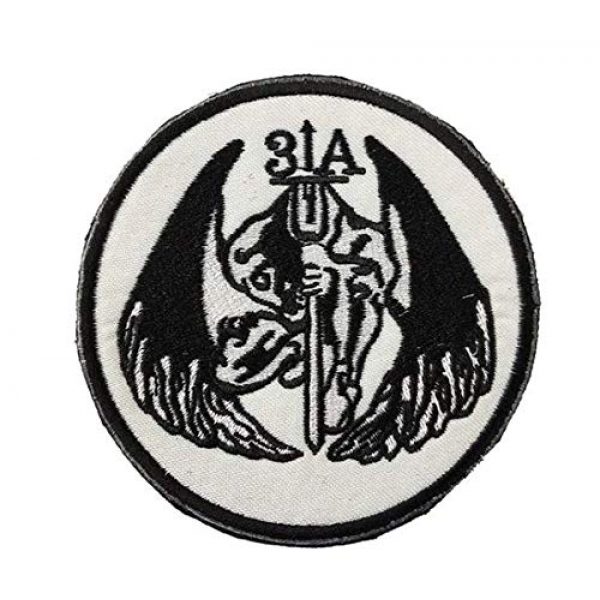 Tactical Embroidery Patch Airsoft Morale Patch 1 Navy Seal Team 3 Dark Angel DEVGRU 31A Embroidery Patch Military Tactical Morale Patch Badges Emblem Applique Hook Patches for Clothes Backpack Accessories