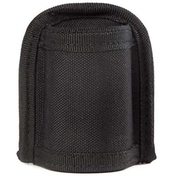 LUITON Tactical Pouch 5 2-Pack Tactical Flashlight Holster Clip-On Flashlight Pouch for Tactical Torch Handheld LED Flashlight Holster for Duty Belt Carry Case Holder Compact Light Holder(Open Top)