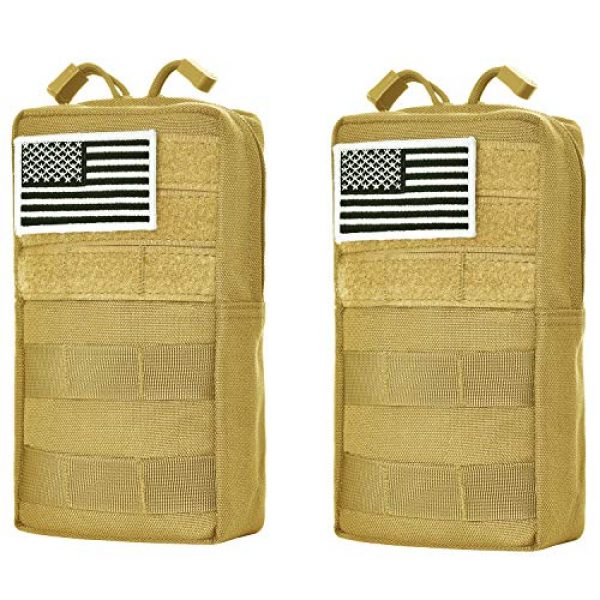 GZSAIPASI Tactical Pouch 1 GZSAIPASI 2 Pack 100% Full Refund Assurance 1000D Nylon Molle Tactical Pouches Compact Utility EDC Waist Bag Pack Small Gear Gadget Organizer for Backpack