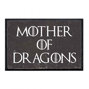 P PULLPATCH Airsoft Morale Patch 1 Mother of Dragons Distressed Morale Patch | Hook and Loop Attach for Hats, Jeans, Vest, Coat | 2x3 in | by Pull Patch