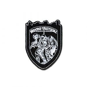 BASTION Airsoft Morale Patch 1 BASTION Morale Patches (Metro Tactical, BNW) | 3D Embroidered Patches with Hook & Loop Fastener Backing | Well-Made Clean Stitching | Military Patches Ideal for Tactical Bag, Hats & Vest