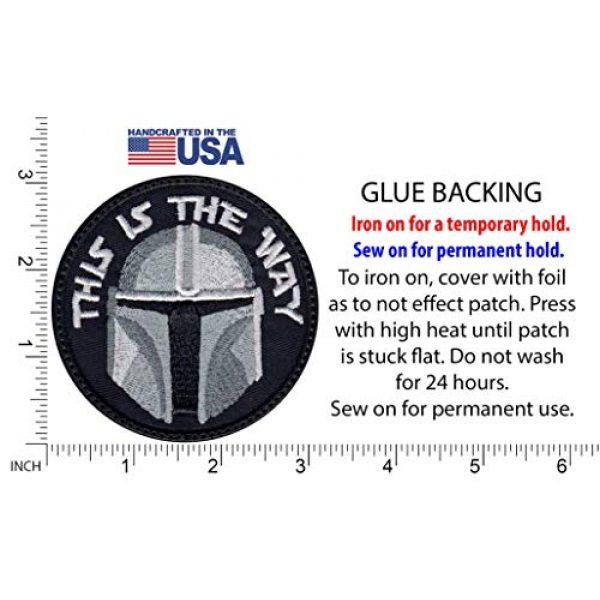 Patch Brigade Airsoft Morale Patch 2 Mandalorian This Is The Way Full Helmet Inspired Art Patch