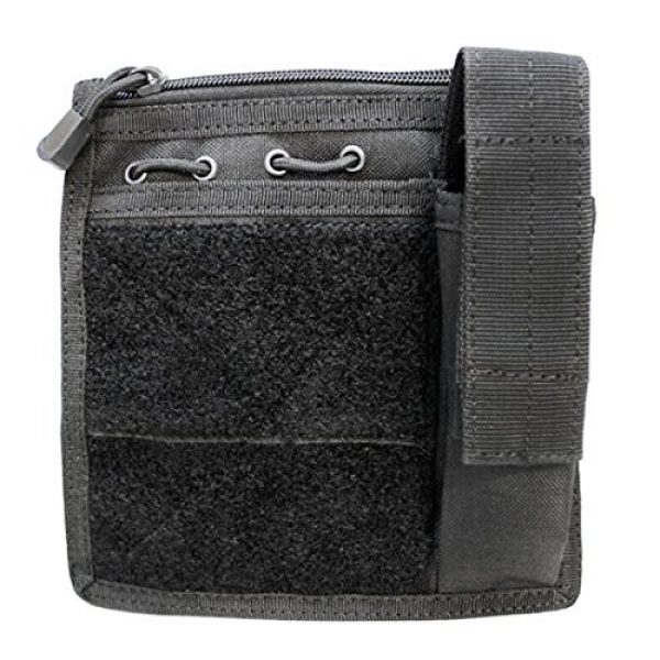DBM IMPORTS Tactical Pouch 1 BLACK Utility Admin Pouch Flashlight ID Mag Magazine Holder Administrative Bag