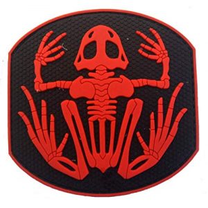 Tactical PVC Patch Airsoft Morale Patch 1 Navy Devgru Seal Team 6 Skeleton Frog Frogman PVC Military Tactical Morale Patch Badges Emblem Applique Hook Patches for Clothes Backpack Accessories