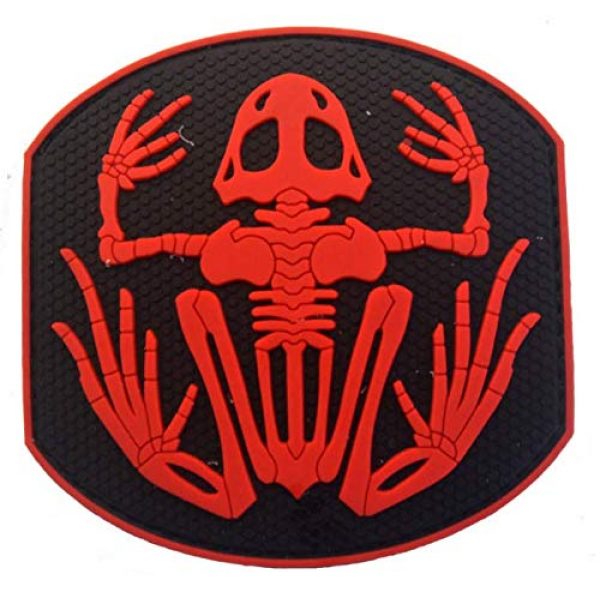 Tactical PVC Patch Airsoft Morale Patch 1 Navy Devgru Seal Team 6 Skeleton Frog Frogman PVC Military Tactical Morale Patch Badges Emblem Applique Hook Patches for Clothes Backpack Accessories
