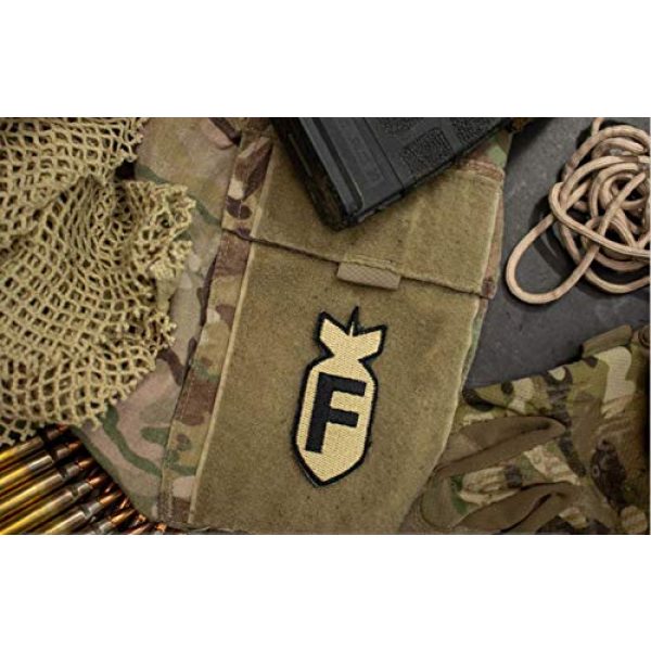 BASTION Airsoft Morale Patch 2 BASTION Morale Patches (F Bomb, ACU) | 3D Embroidered Patches with Hook & Loop Fastener Backing | Well-Made Clean Stitching | Military Patches Ideal for Tactical Bag, Hats & Vest