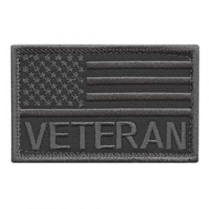 LEGEEON Airsoft Morale Patch 1 LEGEEON Subdued USA American Flag Veteran Vet 2x3.25 Morale Tactical Touch Fastener Patch