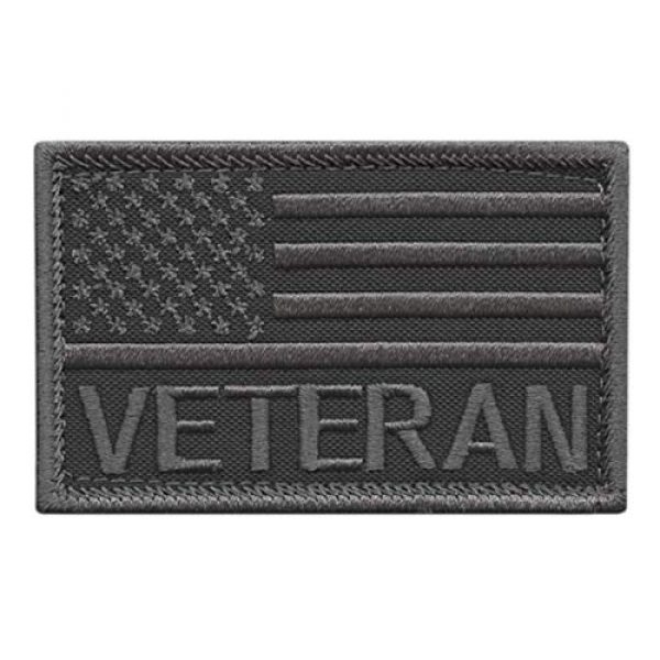 LEGEEON Airsoft Morale Patch 1 LEGEEON Subdued USA American Flag Veteran Vet 2x3.25 Morale Tactical Touch Fastener Patch