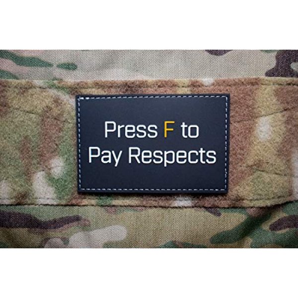 Bitway Tactical Airsoft Morale Patch 5 Bitway Tactical Press F PVC Hook-Backed Morale Patch