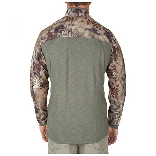 5.11 Tactical Shirt 2 5.11 Men's Rapid Half Zip Sweatshirt, Medium, Sage Green