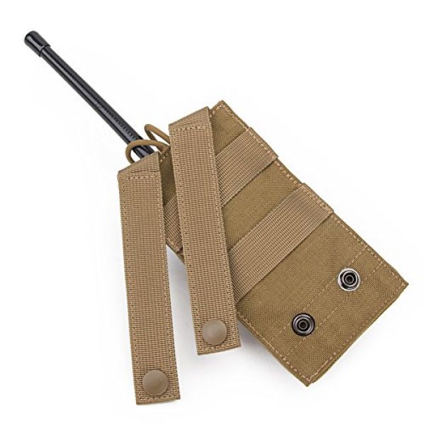 QJang Tactical Pouch 6 QJang Drawstring Water Bottle Pouch Holster Tactical Radio Holder Carrier Sports Pistol Magazine Case for Hunting Fishing Climbing