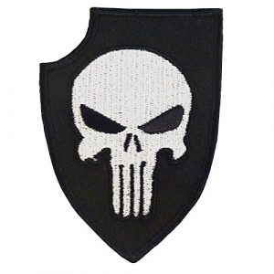 LEGEEON Airsoft Morale Patch 1 LEGEEON Punisher Shield US Navy Seals DEVGRU Morale Embroidered Fastener Patch