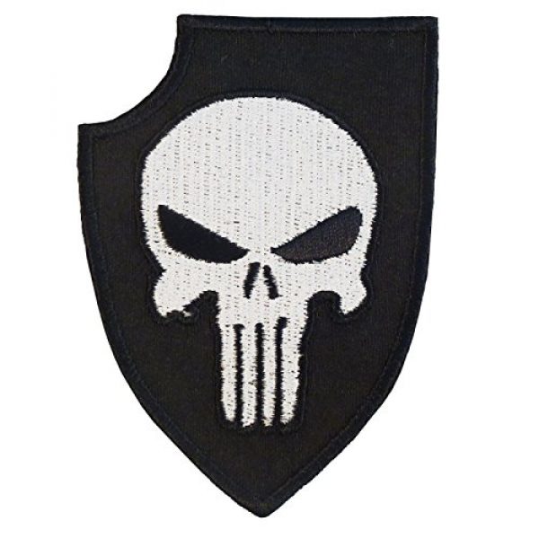 LEGEEON Airsoft Morale Patch 1 LEGEEON Punisher Shield US Navy Seals DEVGRU Morale Embroidered Fastener Patch
