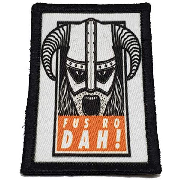 RedheadedTshirts Airsoft Morale Patch 1 Skyrim Fus Ro Dah Morale Patch -Made in The USA- Funny Tactical Army Hook Patches Funny Patch by Redheadedtshirts!